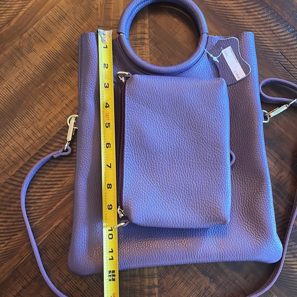 NWT Leather Bag with Wristlet/Wallet - Picture 6 of 9
